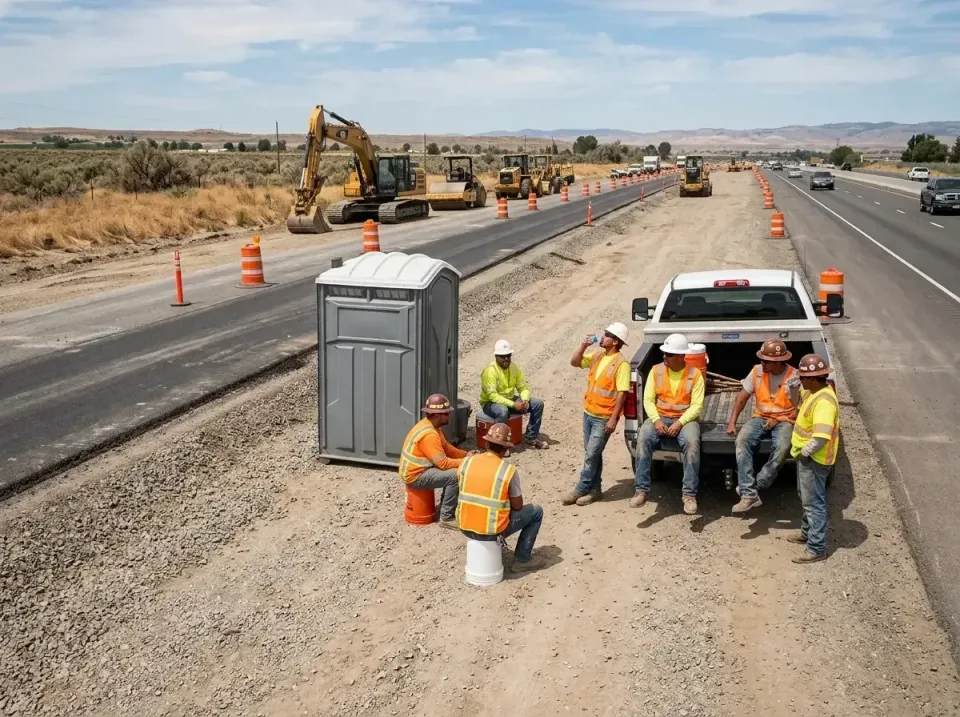 highway-road-construction-crew-007 — frequently asked questions, Porta Potty and Restroom Rentals in Ontario, OR